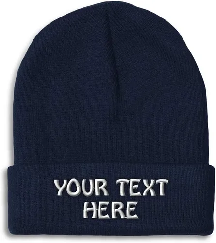 Miniatura 32 de Gorro de invierno para hombres y mujeres, gorro de acrílico con texto personalizado personalizado