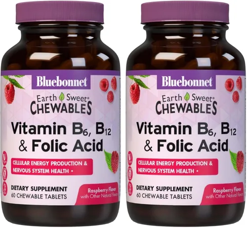 Miniatura 9 de Bluebonnet Nutrition Earth Sweet Vitamina B6, B12, Plus tabletas masticables de ácido fólico, vegano, vegetariano, sin gluten, sin soja, sin leche
