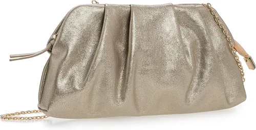 Miniatura 2 de CHARMING TAILOR Bolso tipo sobre elegante de cuero vegano suave con pliegues de PU para mujer