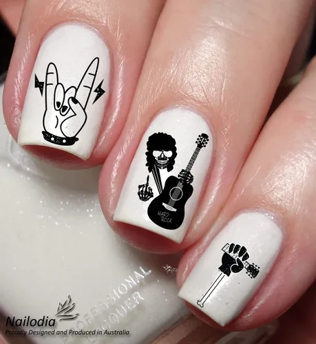 Miniatura 2 de Adhesivo decorativo para uñas Hard Rock Music