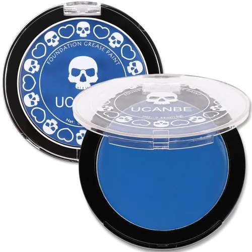Miniatura 14 de UCANBE Base de maquillaje facial y corporal en crema negra, pintura de grasa profesional no tóxica, paleta de pintura facial para Halloween