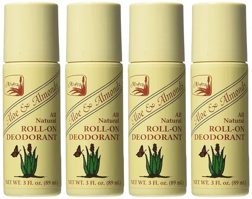 Miniatura 7 de Alvera All Natural - Desodorante roll-on aloe y almendras, 3 onzas, 3 onzas líquidas