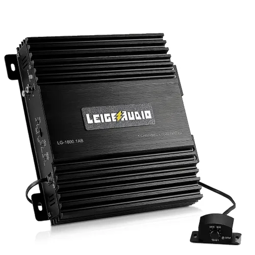 Amplificador MonoBlock de 1600 vatios, clase A/B, control remoto de subwoofer, fuente de alimentación Mosfet, amplificadores de subwoofer para
