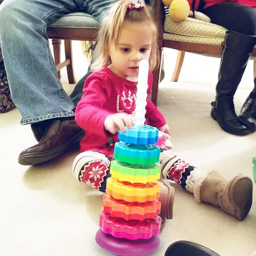 Miniatura 4 de Juguete giratorio para bebés, juguete apilable para bebés y niños pequeños, juguetes educativos de aprendizaje para niños pequeños, juguete de rueda