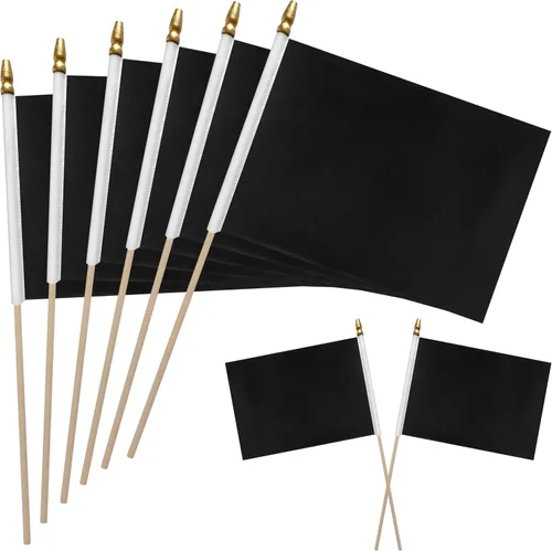Miniatura 11 de WEITBF 12 Piezas Banderas Moradas Sólidas de 8×12 Pulgadas Pequeñas Banderas de Sublimación en Blanco para Bricolaje en Palo Mini Bandera Triangular