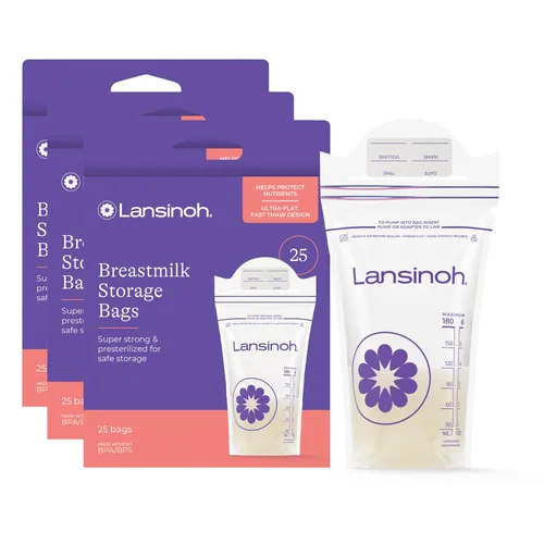 Miniatura 13 de Lansinoh Bolsas de almacenamiento de leche materna, 100 unidades, sin bisfenol A y sin BPS (el empaque puede variar)