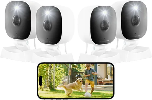 Miniatura 10 de Cámaras 2K para seguridad del hogar, interior/exterior para monitoreo de bebés/ancianos/mascotas con aplicación de teléfono, Plug & Play con cable