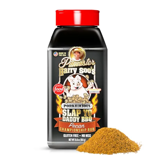 Miniatura 14 de Slap Yo Daddy - Condimento para barbacoa de Pecan Porkilicious – Condimento para asar a la parrilla y ahumar de Pitmaster Harry Soo – Sin MSG, sin