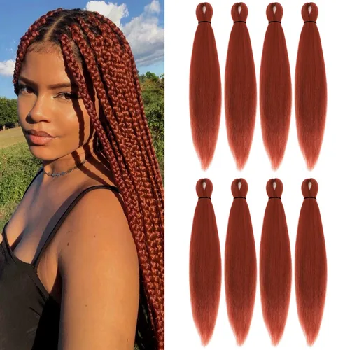 Miniatura 17 de Cabello trenzado preestirado - 12 pulgadas, 8 paquetes, cabello trenzado natural negro corto para trenzas torcidas o trenzas en caja, extensiones