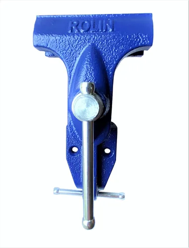 Miniatura 6 de Rolin Vise Abrazadera de trabajo de madera Herramientas ligeras de 3 pulgadas Pequeño tornillo de banco de mesa de tornillo de banco azul