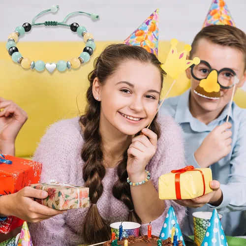 Miniatura 7 de HGDEER Regalos de cumpleaños de 5 a 21 años para ella y ella, pulsera significativa de piedra natural con tarjeta de mensaje para hija, nieta