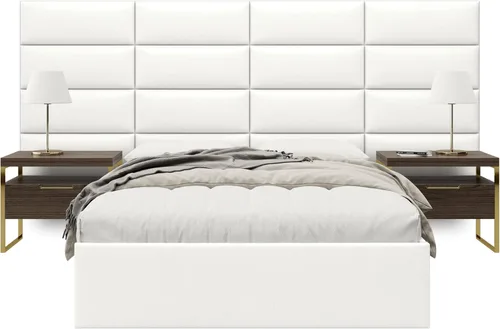 Miniatura 117 de Vänt - Paneles tapizados de cabecera para montar en la pared, diseño Isabelle, 60 x 23 pulgadas, configuración de 4 paneles individuales, Cuero