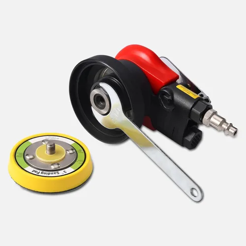 Miniatura 7 de Lijadora orbital aleatoria de 3 pulgadas - Lijadora neumática de palma para madera, compuestos, metal