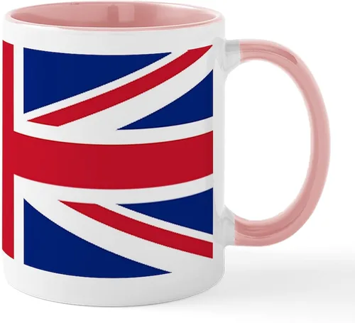Miniatura 45 de CafePress Born American, British By Hea Taza de café de cerámica de 11 oz (11.0 fl oz)