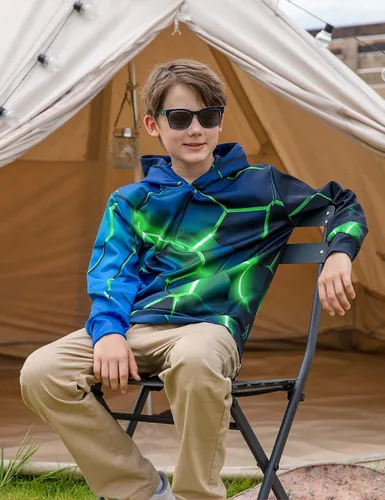 Miniatura 2 de Ahegao Sudaderas con capucha para niños, sudaderas para niñas con estampado 3D de 6 a 16 años