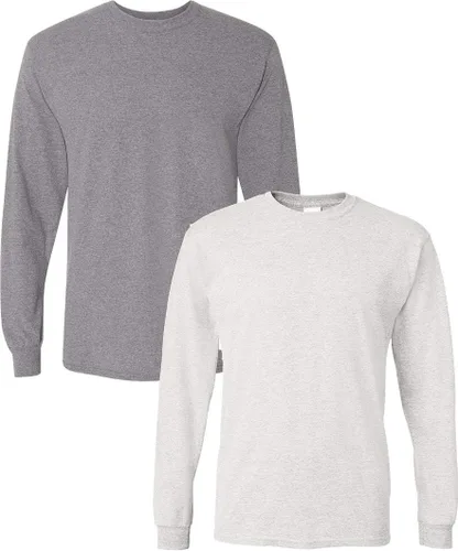 Miniatura 15 de Gildan - Camiseta DryBlend de manga larga para adulto, estilo G8400, paquete de 2