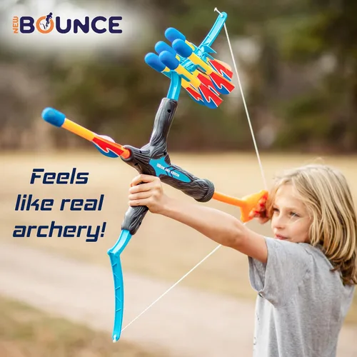 Miniatura 4 de New Bounce Juego de Arco y Flecha para Niños - Juego de Tiro con Arco para Niños Pequeños - Incluye Póster de Diana - Juguetes Geniales para Niños