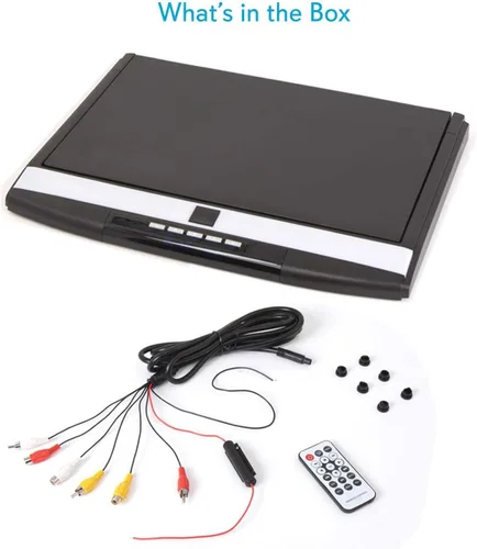 Miniatura 2 de Consola Pyle para techo de coche, con pantalla LCD abatible, panel de control con reproductor de TV HDMI con transmisor IR integrado