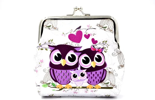 Nodykka Monedero de piel sintética con bonito diseño de animales bolsa de cambio regalos para mujeres niños y niñas