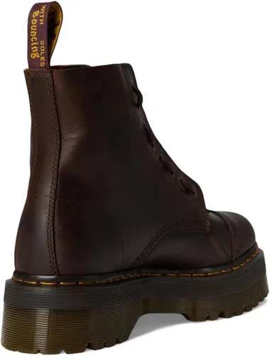 Miniatura 5 de Dr. Martens Botas de plataforma de cuero Sinclair unisex para adultos
