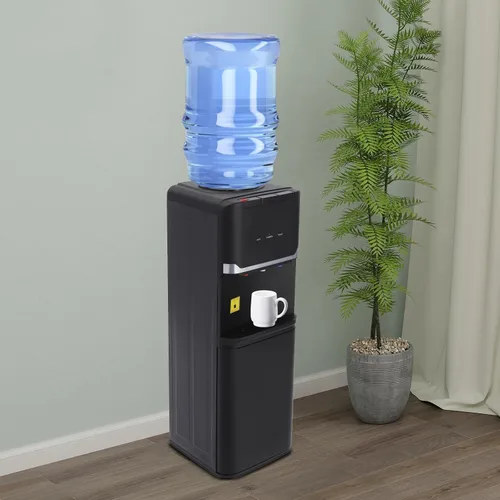 Miniatura 9 de Dispensador de agua de carga superior, enfriador de agua fría y caliente, 3 ajustes de temperatura, bloqueo de seguridad para niños, dispensador