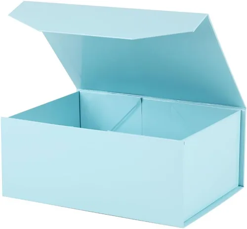Miniatura 8 de Caja de regalo negra con tapa de 12 x 8 x 2.5 pulgadas, caja de regalo magnética para envolver, caja de regalo a granel para regalo, grano de malla