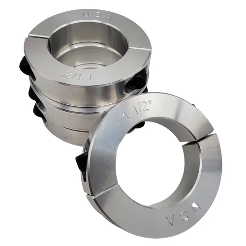 Miniatura 7 de Diámetro de orificio de 0.50 pulgadas - Abrazadera del collar de eje de dos piezas - Aluminio 2024 (paquete de 4)