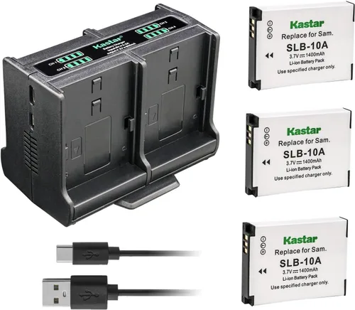 Miniatura 9 de Kastar Paquete de 4 baterías y cargador cuádruple compatible con Samsung ES50, ES55, ES60, EX2F, HMX-U10, HMX-U20, HZ10W, HZ15W, IT100, L100, L110