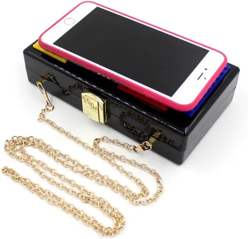 Miniatura 7 de YYW Love Acrylic Clutch, Acrylic Box Evening Clutch Bag Purse Handbag for Women Wedding Party Cocktail Handbag