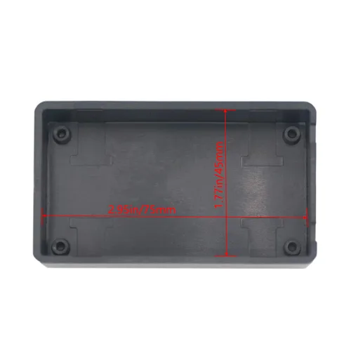 Miniatura 6 de Zulkit 5 cajas de proyectos de plástico ABS para proyectos eléctricos, caja de conexiones de energía, color negro, 3.15 x 1.97 x 0.83 pulgadas 5 PZAS