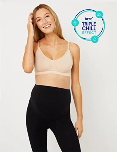 Miniatura 2 de Sujetador de maternidad y lactancia sin costuras para mujer con copas BRRR TRIPLE CHILL A-D+