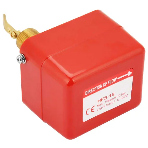 Miniatura 9 de 1/2" interruptor de agua, HFS-15 rosca ajustable doble tiro SPDT 220VAC 15A control de agua 1.0Mpa