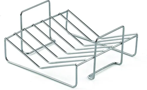 Miniatura 4 de Cooks Standard - Sartén para asar pavo de acero inoxidable con estante en forma de V, interior de 14 x 11 pulgadas; borde de 15 x 12 pulgadas; juego
