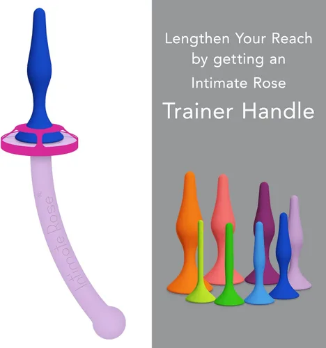 Miniatura 4 de Ahorra un 10 % en el paquete de 4 entrenadores rectales Intimate Rose - Tamaño 3-6 + mango dilatador y paquete de lubricante Velvet Rose.