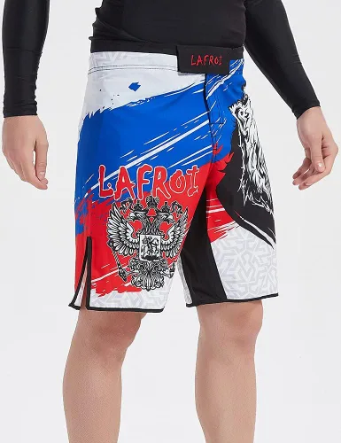Miniatura 4 de LAFROI QJK01 - Pantalones cortos de boxeo para hombre con cordón y bolsillo