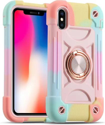 Miniatura 12 de MARKILL Compatible con iPhone Se3/iPhone Se2, Funda para iPhone 6/6S, Funda para iPhone 7/iPhone 8 de 4.7 Pulgadas con Soporte Anular, Funda
