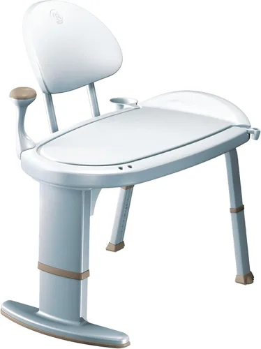 Miniatura 2 de Banco de transferencia de bañera de seguridad para el hogar Moen, silla de ducha para ancianos y discapacitados con altura ajustable, accesorios