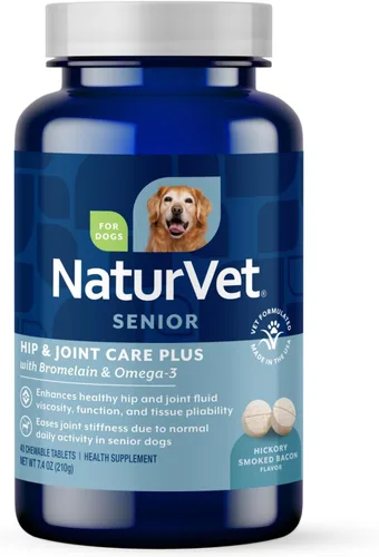 Miniatura 9 de NaturVet Senior Wellness Hip & Joint Advanced Plus Omegas Ayuda a apoyar la salud de la cadera y la función articular de tu mascota Apoya