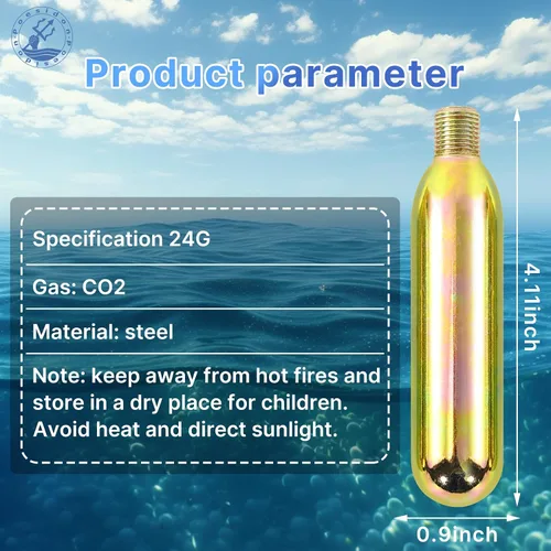 Miniatura 2 de Cartucho de CO2 de 0.85 oz que recoge el tanque del cartucho del cilindro del kit para el chaleco salvavidas inflable automático/manual