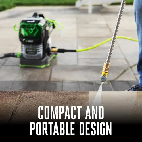 Miniatura 4 de EGO Power+ Lavadora a presión de 2100 psi 1.2 gpm con batería, agua fría, con 4 boquillas de pulverización, kit de 6.0Ah