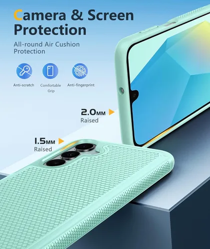 Miniatura 39 de FNTCASE Funda para iPhone 17 Pro: Fundas delgadas translúcidas de color azul claro compatibles con MagSafe, protección completa de la cámara