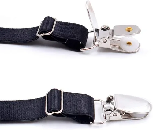 Miniatura 5 de 1 par de correas elásticas ajustables para sujetar camisas y camisas