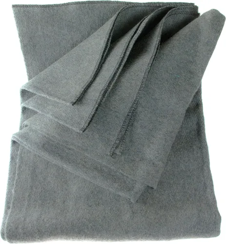 SE BI51802GR Cobija cálida de 2 libras (51 x 80 pulgadas) con 50-70 % lana Gris