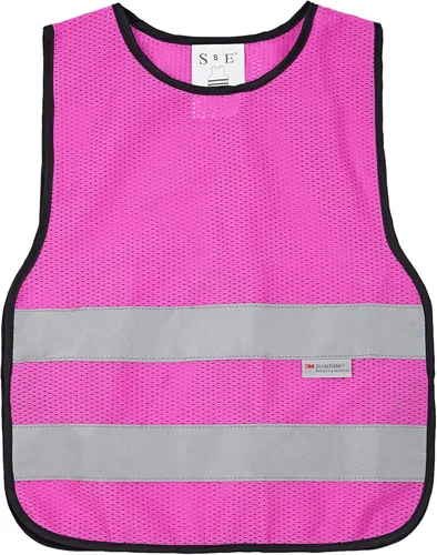 Miniatura 27 de Chaleco de seguridad SIFE para niños de 3 a 12 años, con tecnología compatible 3M, 6 colores - malla y punto Púrpura
