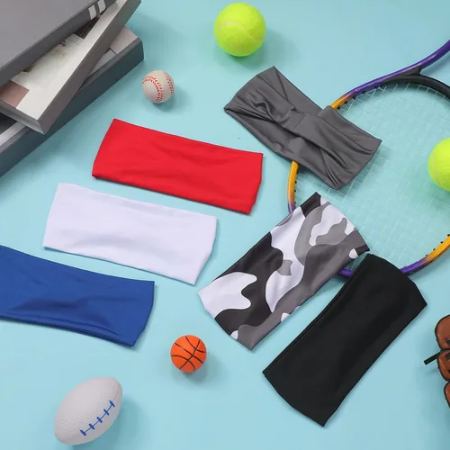 Miniatura 59 de Deekin 6 diademas de fútbol para niños, diademas de fútbol para niños, bandas para el sudor atléticas para niños, diademas de fútbol para niños