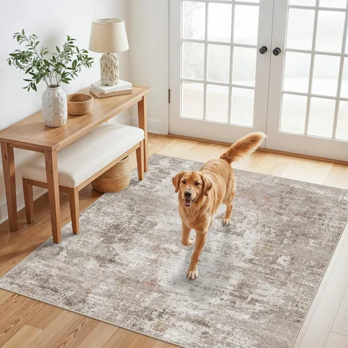 Miniatura 50 de Alfombra antideslizante lavable de 2 x 3 pies - Alfombra suave de pelo bajo para cocina, entrada y dormitorio - Tapete moderno para puerta