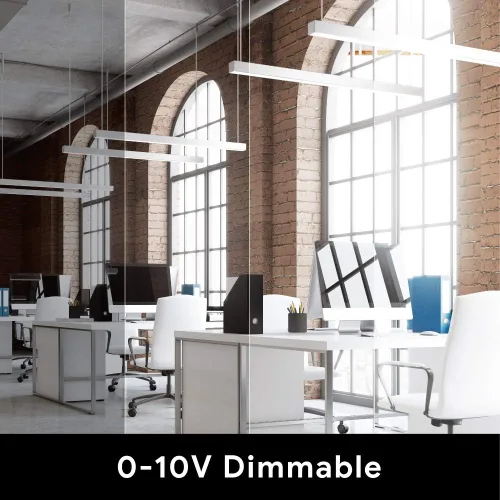 Miniatura 5 de Euri Lighting EUD4-50W103sw-W, Linkable 4FT Dual CCT Lineal Up/Down Light, 50W, 6500lm, 3000K/4000K/5000K, 120-277V, clasificación húmeda, 0-10V