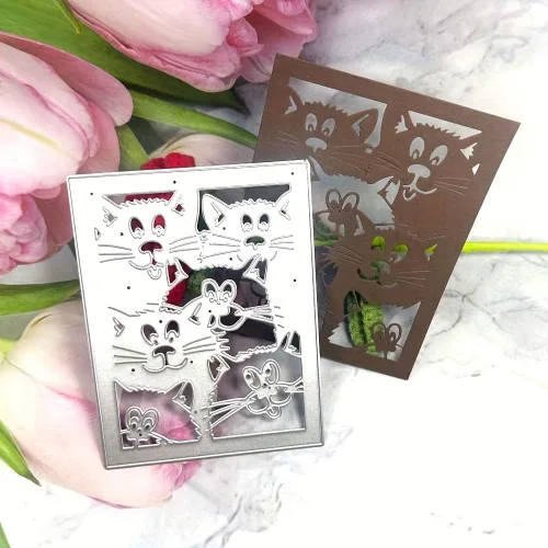 Miniatura 9 de Lapoo Troqueles de Corte de Metal con Fondos 3D para Scrapbooking, Nuevos Troqueles de Corte DIY para Hacer Tarjetas de Álbum, Decoración