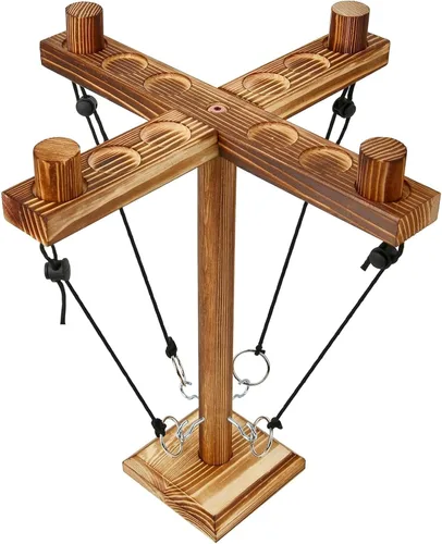 Juegos de lanzamiento de anillos para adultos, divertido juego de gancho y anillo con bolsa de transporte, juego de fiesta para exteriores e