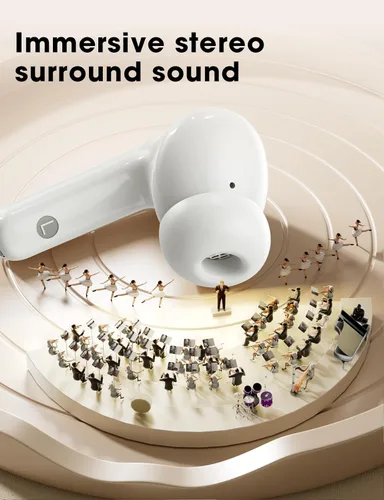 Miniatura 2 de Wireless Earbuds Bass Stereo Headphones Bluetooth 5.3 Ear Buds, 48H Playtime, LED Display in Ear Earphones with Mic, IPX7 Waterproof, Touch Control